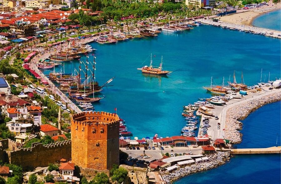 Alanya City in 4 Hours: Castle, Cave, Panorama and Sunset - The I Love Alanya terrace and the best photo stop