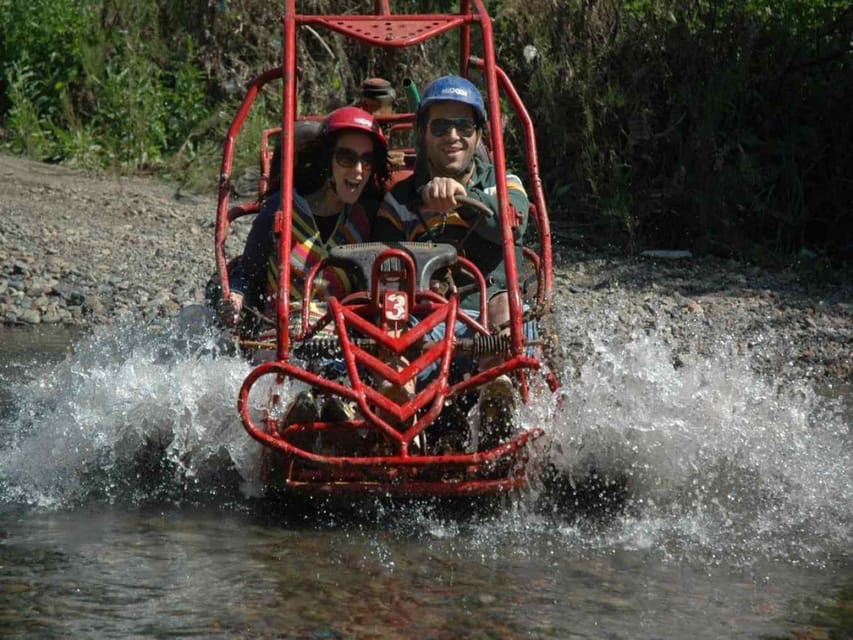 Alanya: River Rafting, Buggy Safari, and Ziplining Adventure - Swimming, rest stops, and lunch