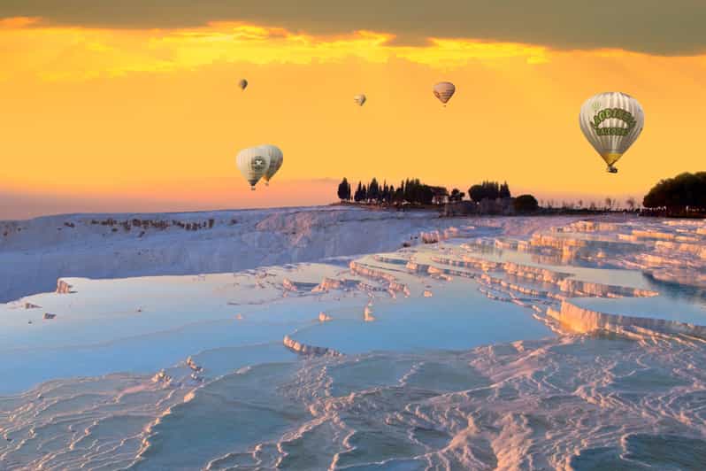 Alanya, Side, Antalya: Sunrise Balloon Tour in Pamukkale - Sunrise above Pamukkale’s white terraces