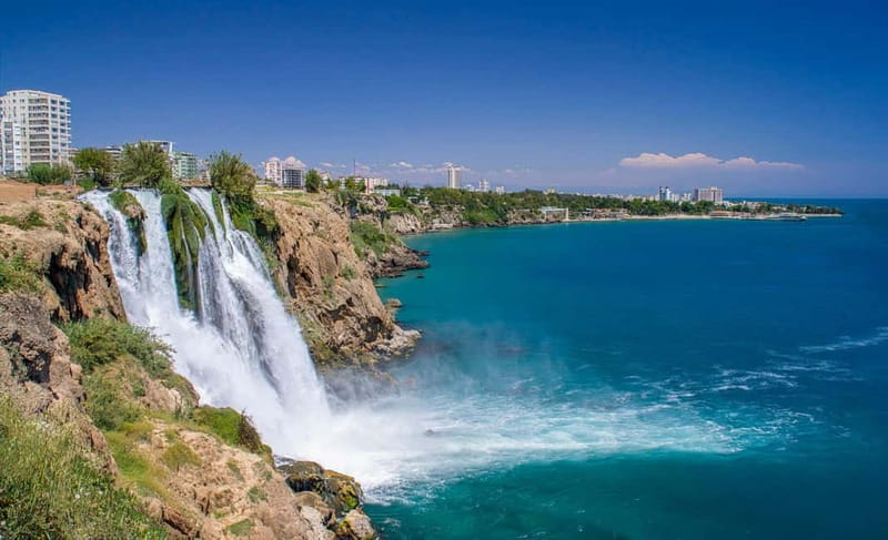 Antalya: 2-hourYachtTour toLowerDudenFalls with audioİnfo - One Hour Along Antalya’s High Cliffs