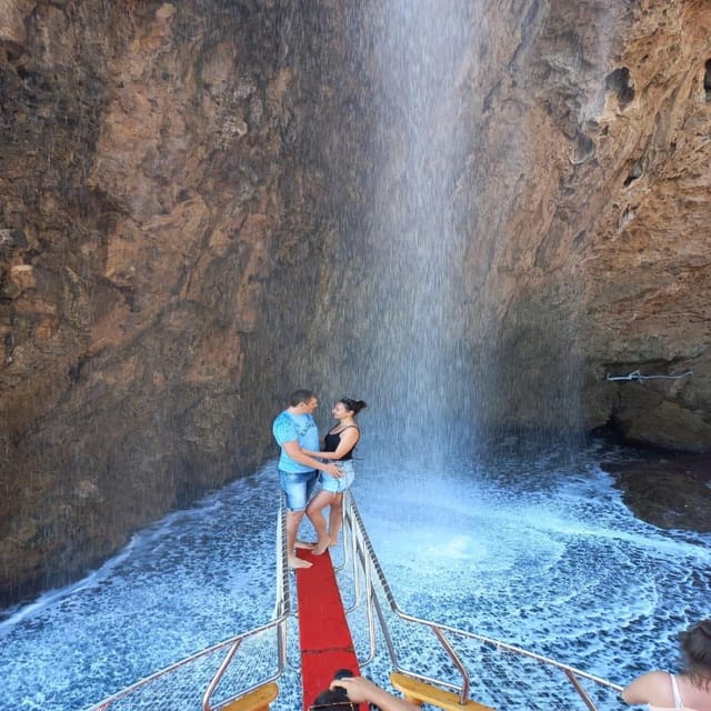Antalya/ Belek Relax Boat Tour with Lunch & Soft Drinks - Caves, cliffs, and Bababurun Waterfall