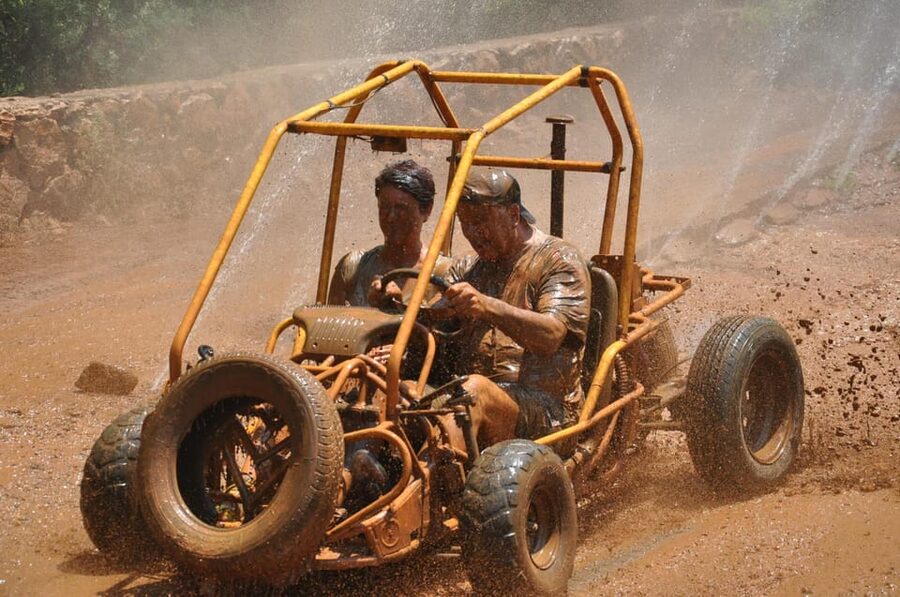Antalya: Buggy Safari with Family Drive Option - A dusty route beside Kursunlu Waterfall