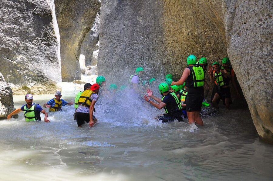 Antalya:Canyoning,Rafting,Zipline,Canyon visit with Lunch - The canyon walk and cold-water swim