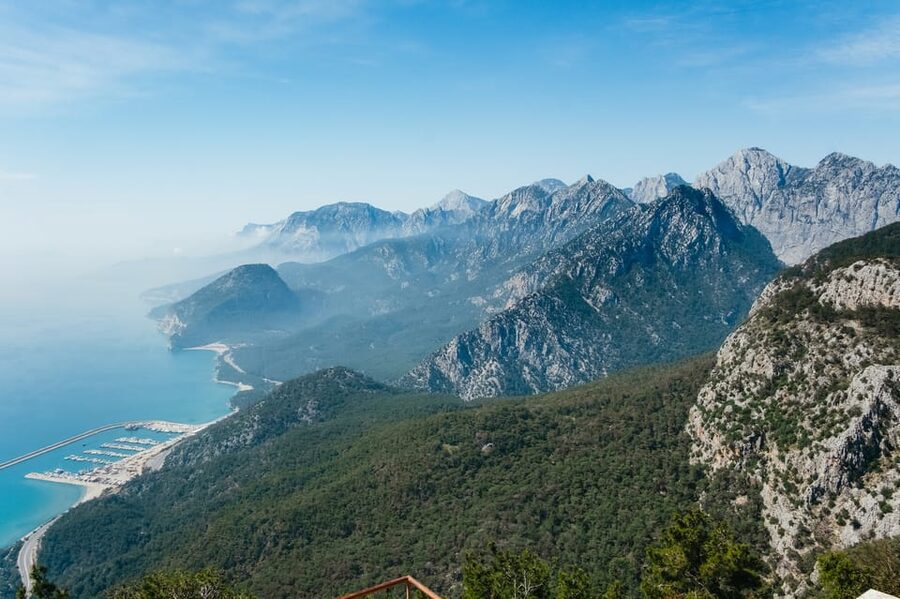 Antalya: City Tour including Waterfalls and Boat tour - The cable car and the Taurus mountain views