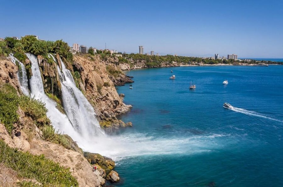 Antalya City Tour With Shopping, Waterfalls, and Boat Tour - Shopping, with a useful warning