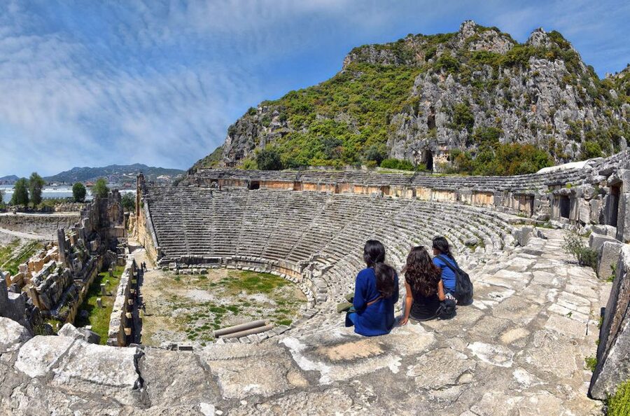 Antalya/Kemer: Kekova Sunken City, Demre & Lycia Day Tour - Myra’s tombs and theater show ancient Lycia