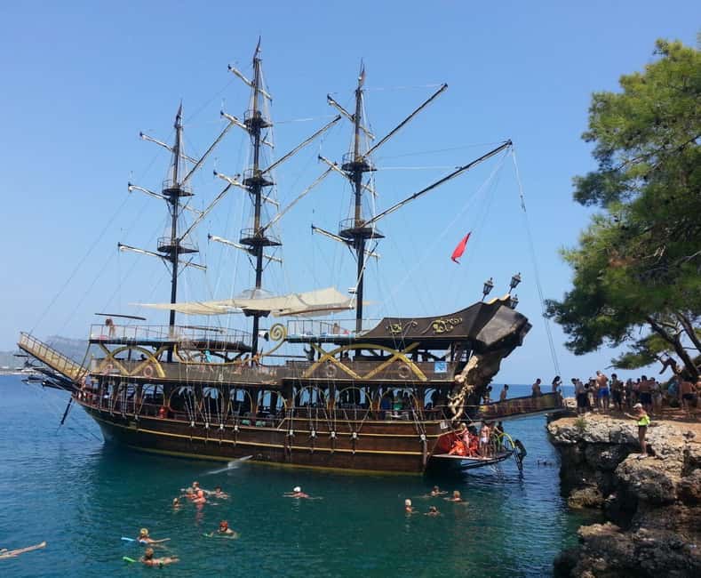 Antalya & Kemer: Pirate Boat Tour With Foam Party & Swimming - A boat day along Antalya’s bright blue coast