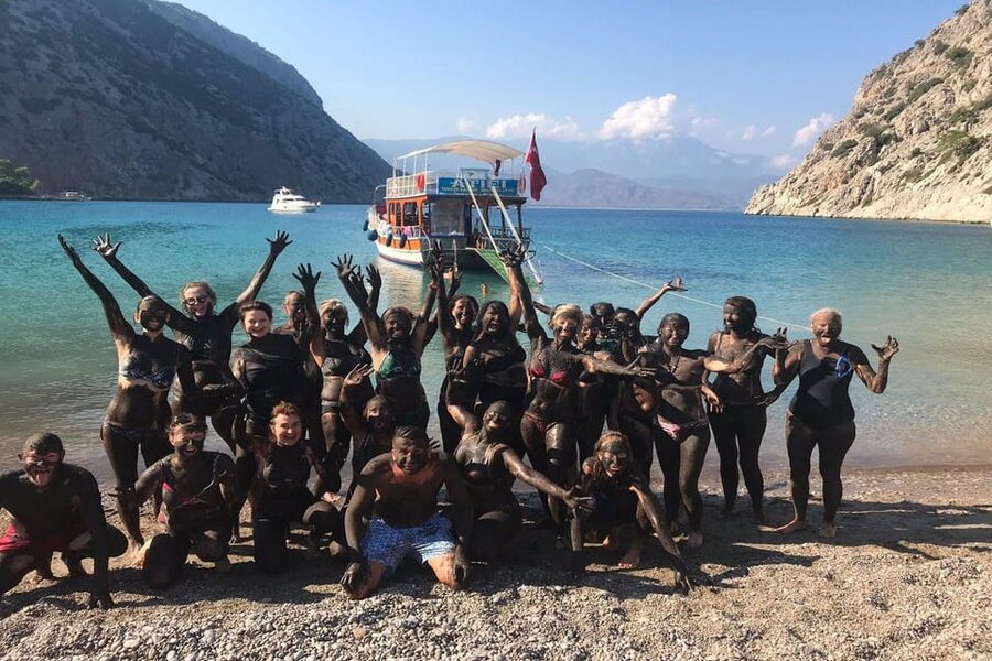 Antalya/Kemer: Porto Genoese Boat Trip & Mud Bath with Lunch - Boarding at Adrasan and finding your sea legs