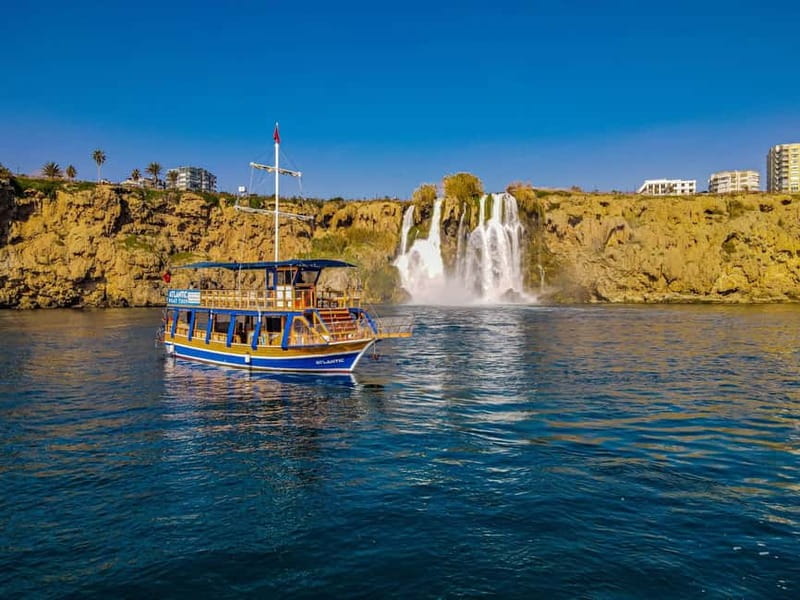 Antalya Merkez,Kundu Relax Boat Trip - Seeing Düden Waterfall from the sea