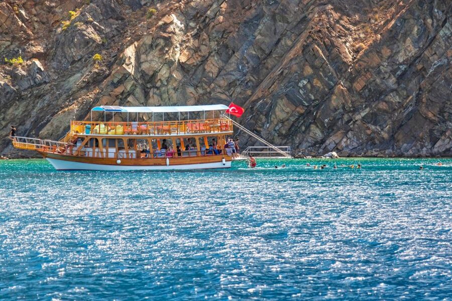 Antalya: Old Town Harbor Sightseeing Cruise - The Lower Duden Waterfalls from the sea