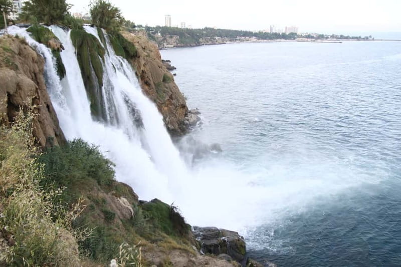 Antalya Private City Tour Waterfalls and Old Town Boat Tour - Upper Düden and the cave behind the waterfall