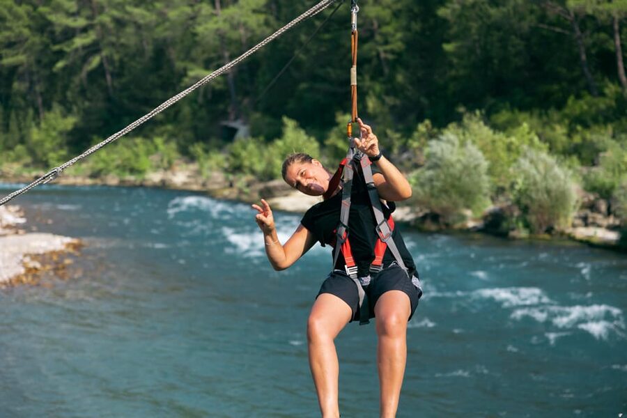 Antalya: Private Rafting, Zipline, Quad or Buggy w/ Lunch - The zipline is a calmer finish