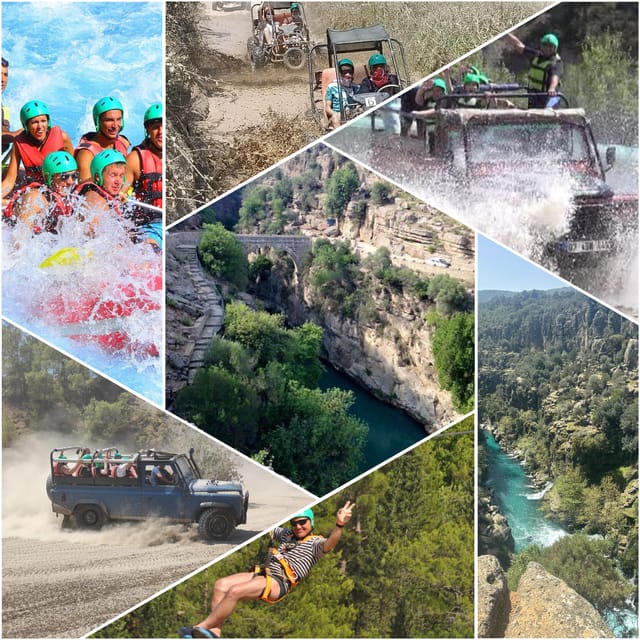 Antalya: Rafting Jeep Buggy&Quad Safari zipline canyon visit - Key points to know before booking