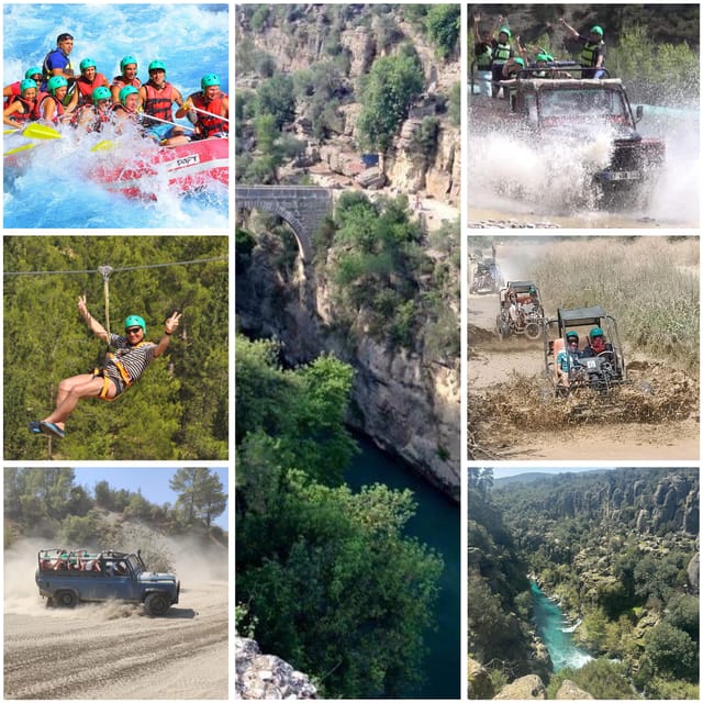 Antalya: Rafting Jeep Buggy&Quad Safari zipline canyon visit - The zipline and canyon viewpoint