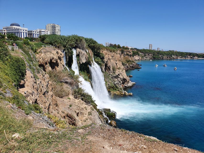 Antalya: Relax Boat Trip with Lunch to the Duden Waterfall - Following the Cliffs Toward Antalya Bay