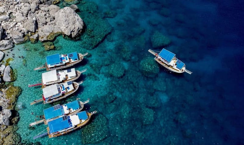 Antalya: Suluada Island Boat Trip with Lunch & Hotel Pickup - What the boat setup means for your comfort