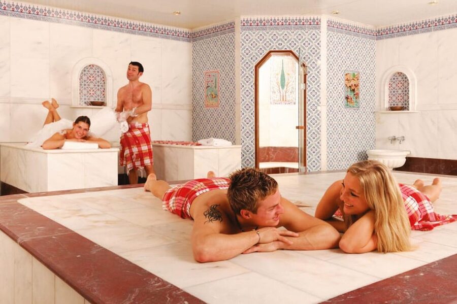 Antalya: Turkish Bath Experience with Oil Massage - Inside the hamam: locker, changing area, and sauna