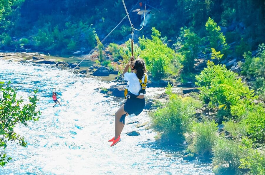 Antalya: Ziplining, Rafting, Jeep Tour & Quad Safari w/Lunch - Lunch beside the river