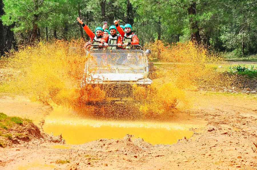 Antalya: Ziplining, Rafting, Jeep Tour & Quad Safari w/Lunch - The guides and the group atmosphere