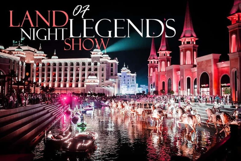 City of Belek: The Land of Legends Night Show - The digital dome and 33 interactive experiences