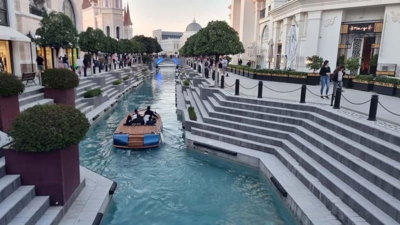 City of Belek: The Land of Legends Night Show - The Musical Boat Parade on the central canal