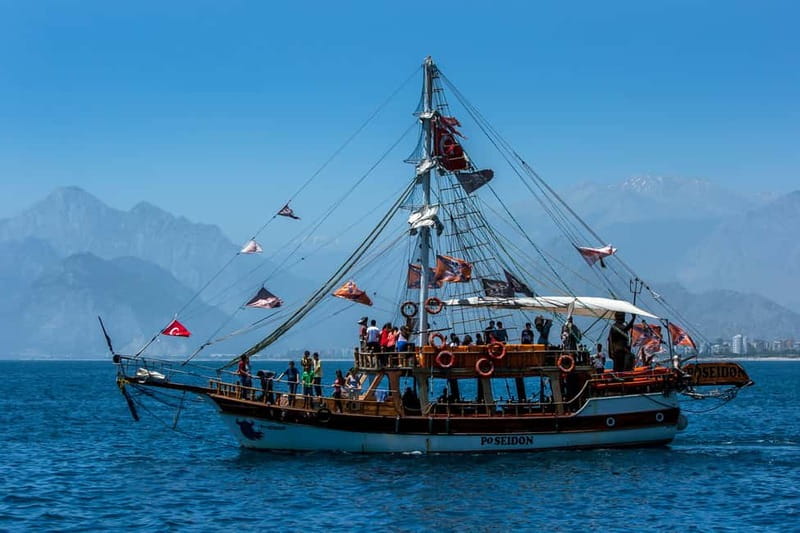 From Antalya: Half-Day Boat Tour to Düden Waterfalls - Swimming twice, with time to relax