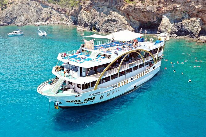 From Antalya To Kemer Mega Star Boat Trip w/Free Transfer - Key points before you book