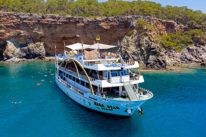 From Antalya To Kemer Mega Star Boat Trip w/Free Transfer - Boarding the Mega Star at Kemer Marina