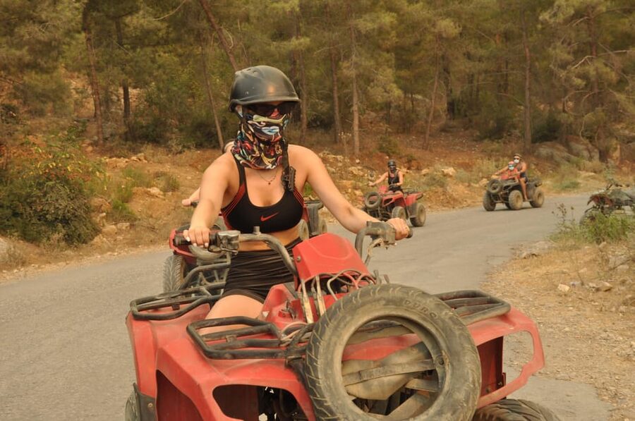 From Belek, Antalya Thrilling Quad Safari Adventure - Water crossings, mud, and the swimming stop