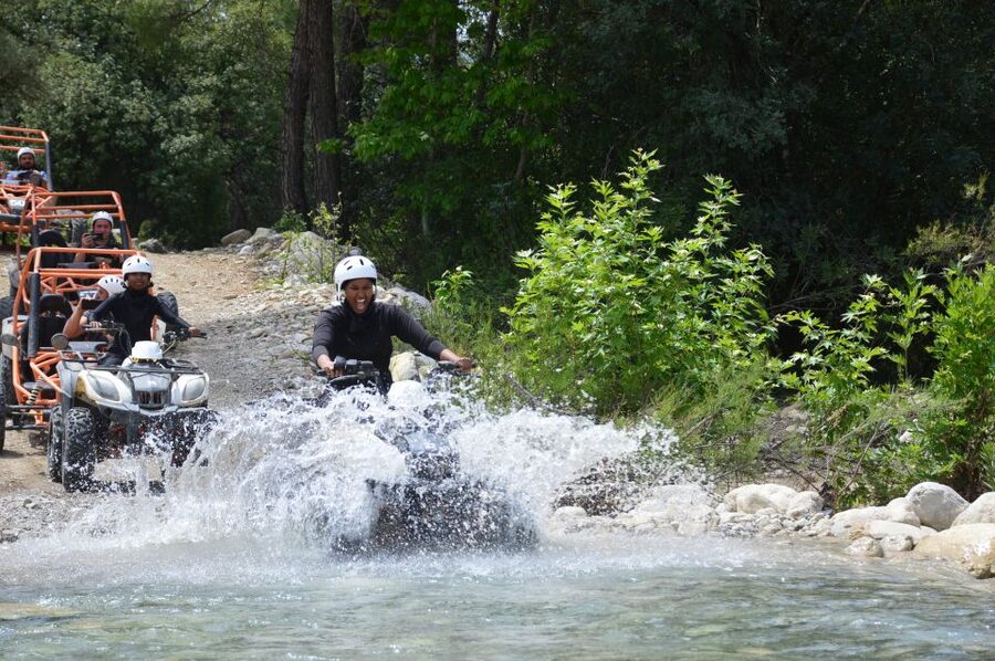 From Belek: Fully Combo Zipline, Quad Safari, Rafting, Lunch - Crossing the Roma Bridge and seeing the canyon