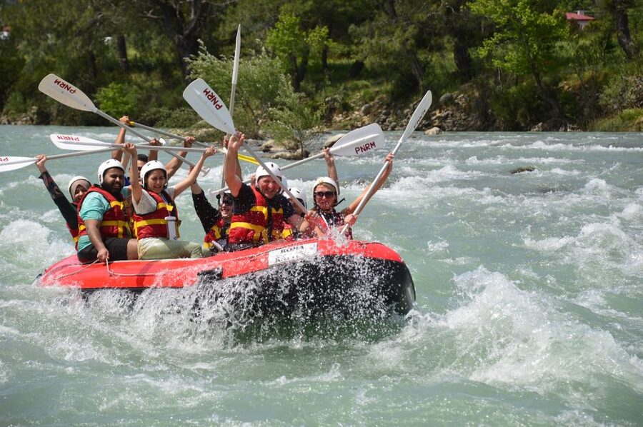 From Belek: Fully Combo Zipline, Quad Safari, Rafting, Lunch - The zipline: a quick view over the trees