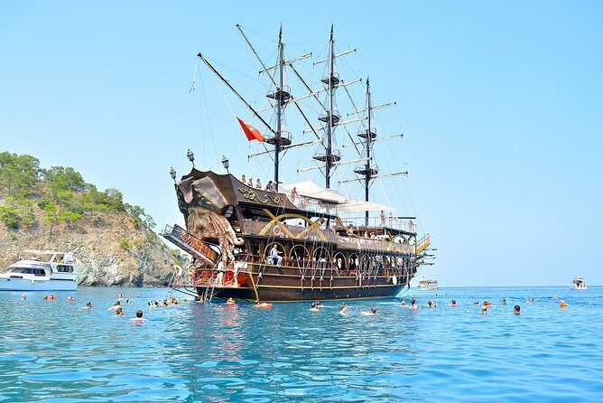 GONSTER : Luxury Pirate Boat Trip Lunch & Soft Drinks & Transfer - A full Mediterranean day from Antalya to Kemer