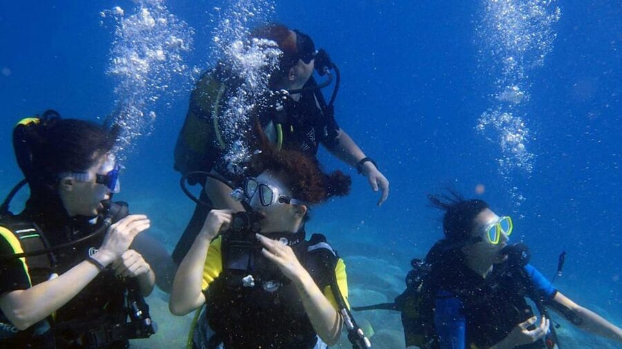 Kemer Scuba Diving with Expert Diving Option - The Experienced Option Reaches 12 to 30 Metres