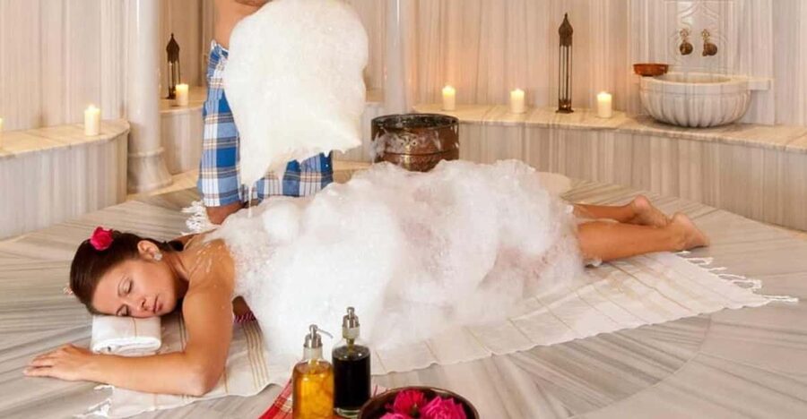 Kemer Turkish Bath (Hammam) W/ Scrub, Foam & Oil Massage - The scrub: the most physical part of the visit