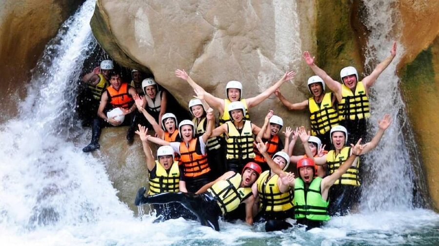 Köprülü Canyon Adventure, Rafting, Zipline, Canyoning 3 in 1 - Getting ready at the rafting center