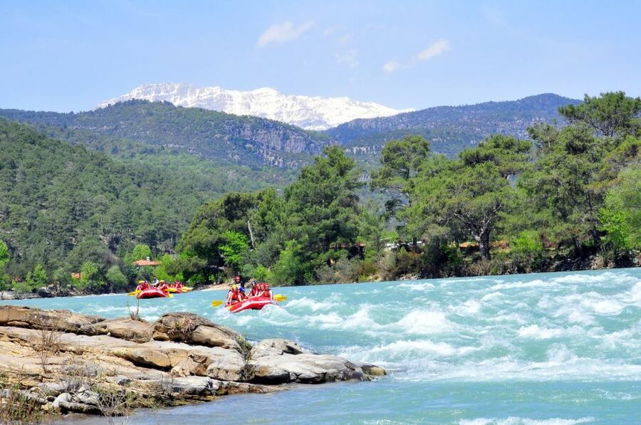 Köprülü Canyon Antalya: Whitewater Rafting Trip - Swimming, surfing, and the calmer breaks