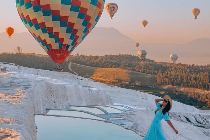 Pamukkale Hot Air Balloon Ride Certificate and 2 Meals in Antalya - Walking the Pamukkale terraces