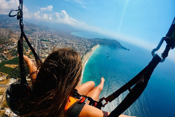 Paragliding Experience at the Peerless Cleopatra Beach - The takeoff and 15 to 20 minutes in the air