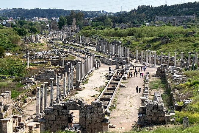 Perge, Aspendos, Side & Waterfall Full-Day Tour from Antalya - Perge: the strongest stop for ancient-city atmosphere