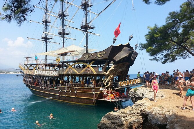 Pirates Boat Trip with optional Pick Up - Drop Off from Antalya - Leaving Antalya for Kemer Marina