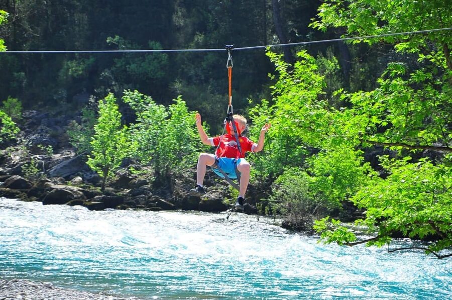 Rafting, Buggy or Quad, Zipline, Canyoning (4 in 1) Tour - Canyoning through pools and waterfalls