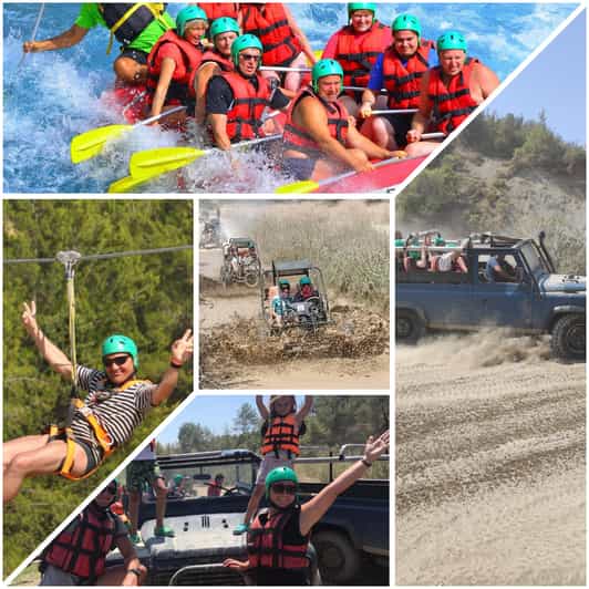 Side&Alanya:Rafting,Jeep,Quad/Buggy Safari/Zipline wLunch - Key points to know before booking