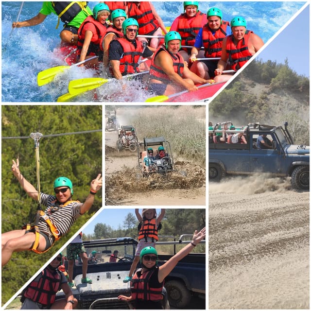 Side&Alanya:Rafting,Jeep,Quad/Buggy Safari/Zipline wLunch - Lunch and the practical rhythm of the day
