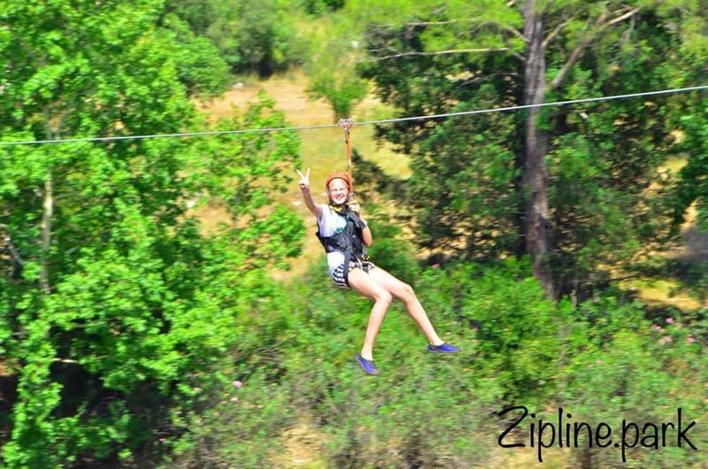 Side/Antalya: Canyon Rafting, Buggy or Quad, & Zipline Tour - The 400-meter swimming section before the boats