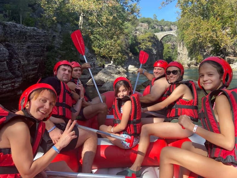 Side/Antalya: Canyon Rafting, Buggy or Quad, & Zipline Tour - Riverside lunch and the finish