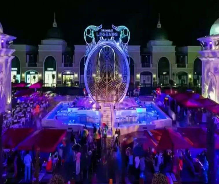 Side: Night Shows at The Land Of Legends with Transfer - Lasers, lights, and water after sunset