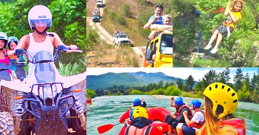 Super Combo: Rafting, Quad or Buggy Ride, Zipline, Jeep Tour - The day at a glance