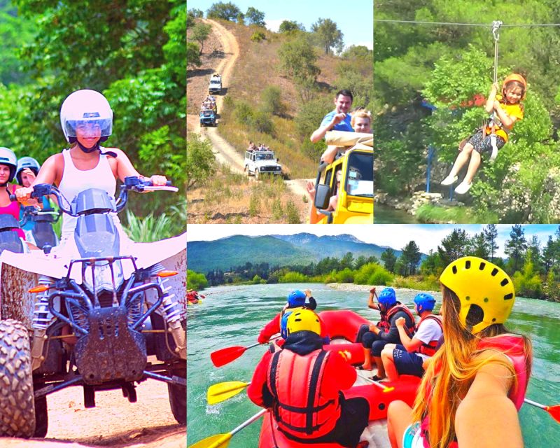 Super Combo: Rafting, Quad or Buggy Ride, Zipline, Jeep Tour - The zipline break over the canyon