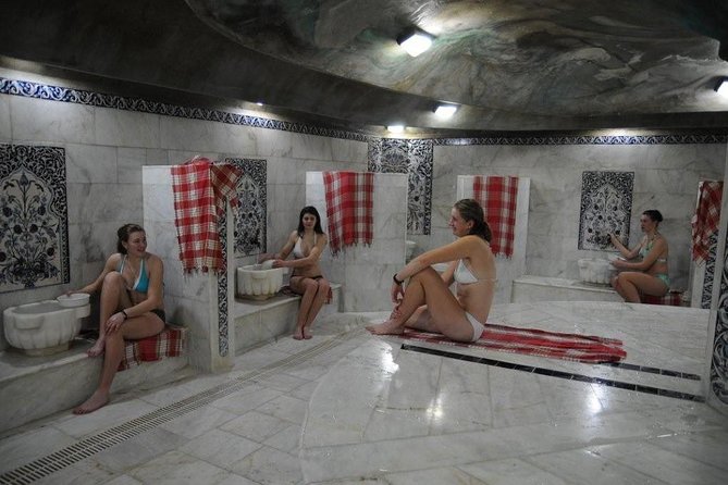 Turkish Bath Hamam Spa From Antalya/ Side /Kemer - The heated marble stone and body peeling